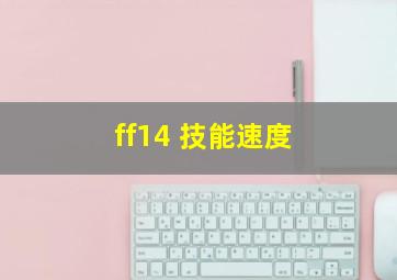 ff14 技能速度